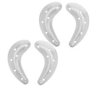 AKOOSY Protectores de Tacón de Metal Antideslizantes y Resistentes para Suela, 2 Pares Lunares Tornillos y Destornillador, Reparación de Taloneras para Botas y Zapatos, Kit