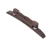 AKOOSY Puente Ajustable de Madera de Palo de Rosa para Mandolina, Accesorio Profesional para Instrumentos Musicales, Reemplazo Durable para Puente de Cuerdas, Suministros para Mandolina