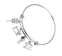 AKOOSY Pulsera de Joyería Inoxidable con Diseño de Tijeras de Costura Brazalete Elegante para Costura para Diseñadoras y Modistas