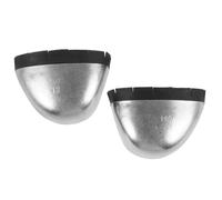 AKOOSY Puntera Metálica Reutilizables para Botas de Trabajo, Cubiertas de Dedos para Seguridad Laboral en Obras, 1 Par Talla Estándar