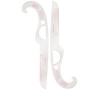 AKOOSY Regla Curva Francesa de Costura 2 Piezas, Herramienta de Medición de Plástico Transparente para Patronaje y Confección, Regla de Patchwork para Coser, Uso Profesional y DIY