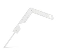 AKOOSY Regla de Posicionamiento Metálica de 15 Cm para Encuadernación, Guía para Portadas de Libros, Herramienta Precisa para Scrapbooking y Manualidades, Kit de Accesorios para Álbumes