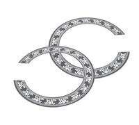 AKOOSY Roseta de Pvc para Boca de Guitarra Acústica de 41 Pulgadas, Calcomanía Decorativa para Orificio de Sonido, 2 Piezas, Adhesivo Incrustaciones para Guitarra Clásica