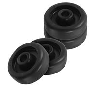 AKOOSY Ruedas Negro 4pcs para Bicicletas estáticas y Cintas de Correr, Accesorio Resistente para Equipos de Fitness en Entrenamiento en casa