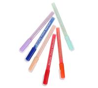 AKOOSY Set de 6 Bolígrafos para Manicura Reutilizables y Ligeros de Pp para Decoración de Uñas Delineadores, Ideales para Dibujo a Mano y Uso On-the-go
