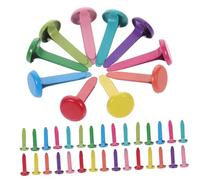 AKOOSY Sujetadores de Dos Patas para Manualidades Clavos Metálicos de Colores Surtidos para Scrapbooking y Álbumes Diario Proyectos DIY y Decoración