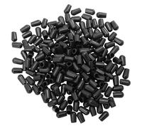 AKOOSY Tapas Protectoras Redondas de Pvc para Puntas de Perchas y Ganchos, 200 Piezas Negras Resistentes al Impacto a Condiciones Ambientales, Organizador Práctico para Cocina y Hogar
