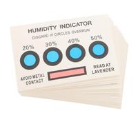AKOOSY Tarjetas Control Rápido Indicadoras Reutilizables de Humedad 4 Puntos Azules para Componentes Electrónicos y Almacenamiento en Estuches