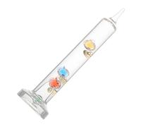 AKOOSY Termómetro Galileo Decorativo con Esferas de Colores Indicador Flotante de Temperatura para Oficina y Hogar Educativo para Ciencia Adorno de Escritorio Elegante