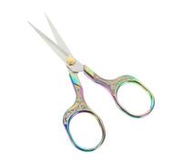 AKOOSY Tijeras de Bordado Portátiles de Acero Inoxidable Mango Vintage Color Titanio Tijeras Pequeñas para Manualidades Costura y Corte de Hilo Hogar