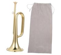 AKOOSY Trompeta de Latón Dorada para Principiantes, Resistente y Fácil de Transportar, Adecuada para Banda Militar y Banda Escolar