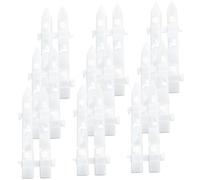 AKOOSY Valla de Plástico Blanca para Árbol de Navidad Decoración de Ciervos Set de 30 Piezas Valla Decorativa para Jardín y Fiestas Navideñas Tamaño 30X10 CM Resistente y