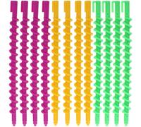 AKOOSY Varillas para rizar el cabello espiral 20PCS de plástico para peinados en peluquerías y uso doméstico para cabello largo Color Aleatorio
