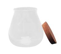AKOOSY Vaso de con Tapón de Corcho para Micro Paisaje Cuenco Transparente para DIY Bote de Almacenamiento Decorativo para Plantas y Manualidades