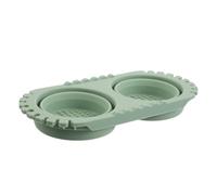 AKOOSY Vaso Plegable de Silicona Verde para Limpiar Pinceles, Cubo de Pintura Multifuncional para Acuarela, Óleo y Acrílico, Organizador Portátil para Artistas y Estudiantes de Arte