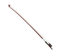 AKOOSY Violin Bow With Ebony Frog And Double Parisian Eyes Smooth Screw Sandalwood Round Practice Bow For Beginners And Music Training