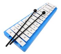 AKOOSY Xilófono de 13 Notas para Pequeños, Instrumento Musical de Percusión con Láminas de Aluminio Blancas y Mazos, Adecuado para Educación Musical en Casa y Jardín de Infantes