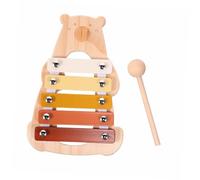 AKOOSY Xilófono de Madera Montessori con Diseño de Oso para Instrumento de Percusión Portátil para Educación Temprana y Interactivo Musical