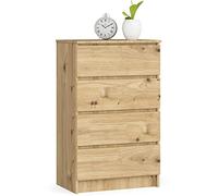 AKORD | Cajonera | Mesita de noche | Armario de comoden | Ideal para objetos pequeños | Contenedor con ruedas | Placa laminada | Duradero | Diseño elegante | Garantizado.