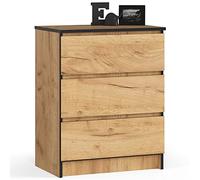 AKORD | Cajonera | Mesita de noche | Armario de comoden | Ideal para objetos pequeños | Contenedor con ruedas | Placa laminada | Duradero | Diseño elegante | Garantizado.