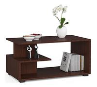 AKORD Mesa de café de Madera | Mesa de Centro Moderna | Cómoda para la Sala de Estar | Decoración del hogar | Mesas de 3 Niveles | Tablero Laminado de aglomerado de 16 mm | 90 x 45 x 51 cm | Wengé