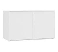 AKORD | Módulo Superior de Armario | Aumenta la Capacidad | Armario de 2 Estantes y 2 Puertas | Resistente | Fácil de Montar | 90x51x55 cm | Blanco