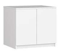 AKORD | Módulo Superior de Armario | Aumenta la Capacidad del Armario | Armario de 2 estantes y 2 Puertas | Resistente | Fácil de Montar | 60x51x55 cm | Blanco