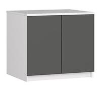 AKORD | módulo Superior de Armario | Aumenta la Capacidad del Armario | Armario de 2 estantes y 2 Puertas | Resistente | Fácil de Montar | 60x51x55 cm | Wengé