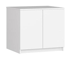 AKORD | Módulo Superior de Armario | Aumenta la Capacidad del Armario | Armario de 2 estantes y 2 Puertas | Resistente | Fácil de Montar | 60x51x55 cm | Blanco