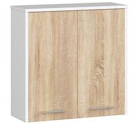 AKORD - Mueble alto para inodoro suspendido | Fino L60 | 2 puertas | Estantería de pared | Cómoda de baño | Armario | Almacenamiento | Inodoro de pared | Armario de cocina | 60 x 60 x 22,5 cm | Peso