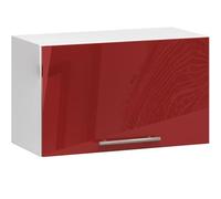 AKORD Mueble de Cocina Colgante para Campana | Mueble de Cocina | Modular OLIWIA W60 | Espacioso | Resistente | Adecuado para Cualquier diseño | como Parte de un Conjunto | Blanco | Rojo Brillante