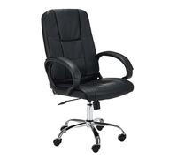 AKORD | Silla de Trabajo ergonómica OCF-30 | Silla de Escritorio con reposabrazos | Silla de Trabajo | PC ergonómico Giratorio | Silla con Ruedas | Ajustable | Capacidad de Carga 130 kg | Negro