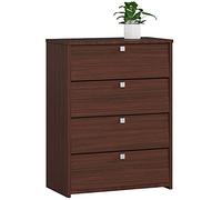 Zapatero con 4 compartimentos akord rubin wenge 66 cm 4 puertas basculantes frente en color wenge 66x36x85 cm