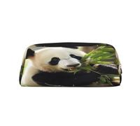 AkosOL Una bonita bolsa de lápices de PVC de panda, pequeña y simple, de gran capacidad, puede acomodar 30 bolígrafos, forro acolchado para proporcionar una protección segura para los artículos, Gold,