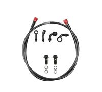 AKOUFALL Motocicleta Latiguillo Freno Tubo Manguera Universal M10 para Moto Cross ATV Ciclomotor Scooter Cub Quad UTV Go Kart Línea Embrague Freno Hidráulico De Acero para Motocicleta(80cm)