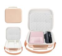 Akouta Funda rígida de almacenamiento compatible con impresora inalámbrica Canon Selphy CP1300 CP1500 CP1200 a color, adecuada para exteriores y viajes (oro rosa)