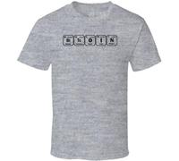 AKOXBFH Bitcoin Periodic Table of Elements Science Chemistry Men Shirt Greys