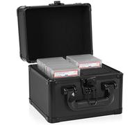 AKOZLIN Estuche para Tarjetas Graduadas de Aleación de Aluminio Caja de Almacenamiento de Tarjetas Graduadas Compatible con 40 Fundas de Tarjetas Estuche para Tarjetas Coleccionables Deportivas