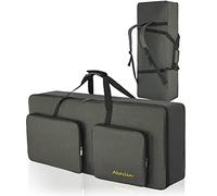 AKOZLIN Funda acolchada para teclado portátil y piano eléctrico, universal, impermeable, Oxford, gruesa, con acolchado de 10 mm, 61 teclas, 41.7 pulgadas, moderno