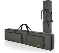 AKOZLIN Funda acolchada para teclado portátil y piano eléctrico, universal, impermeable, Oxford, gruesa, con acolchado de 10 mm, 88 teclas, longitud: 54.3 pulgadas, moderno