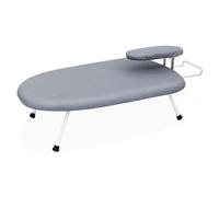 AKOZLIN Tabla de Planchar de Mesa con Patas Plegables y Funda Fija de 23.6 x 14 x 7 Pulgadas, Tabla de Planchar pequeña con Funda extraíble de algodón, Color Gris
