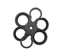 Akozon 1 Abrazadera de Bola de Mariposa Brazo Soporte Doble Montaje Fotografía Subacuática de Luz de Buceo Cámara Linterna de Brazos