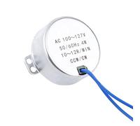Akozon 1 Motor Síncrono AC 100-127 V 4 W 50/60 Hz CCW/CW Motorreductor para Electrodomésticos, Robótica y Proyectos de Bricolaje (10-12 RPM)