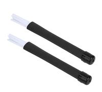 Akozon 1 par de Cepillos Retráctiles para Tambor de Jazz con Mangos de Goma, Palos de Percusión Versátiles para Músicos