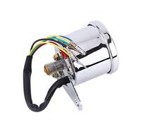 Akozon 1 Unidad Universal LED Retroiluminación Señal Motocicleta Odómetro Velocímetro Calibre K/MH, Odómetro de Motocicleta Retroiluminación LED Velocímetro con Pantalla Digital e Indicadores de