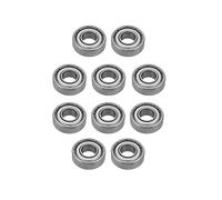Akozon 10 Mini Rodamientos de Bolas de Acero 699ZZ de 9 X 20 X 6 Mm, Doble Blindaje, bajo Nivel de Ruido, Ideales para Proyectos de Hobby y Mecanismos Pequeños