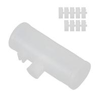 Akozon 10 Paquetes Bebedor de Pollo Menos Boquilla de Agua de Válvula de Bola de Acero para Conexión Directa (1/6 15.5-17.5cm Circunferencia de la Cabeza)