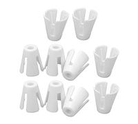 Akozon 10 Paquetes de Bobina de Plástico Carcas de Plástico Topeadores de Rosca de Cono Duraderos y Livianos para Máquinas de Coser Industriales