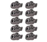 Akozon 10 PCS Skull Rivets Style Gothic Style Skull Sabro para Ropa de Bricolaje, Zapatos y Bolsos (sin diamantes de imitación)