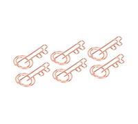Akozon 100 Pcs Clips de Papel de Oro Rosa de Metal Urheen Diseño para Oficina y Uso